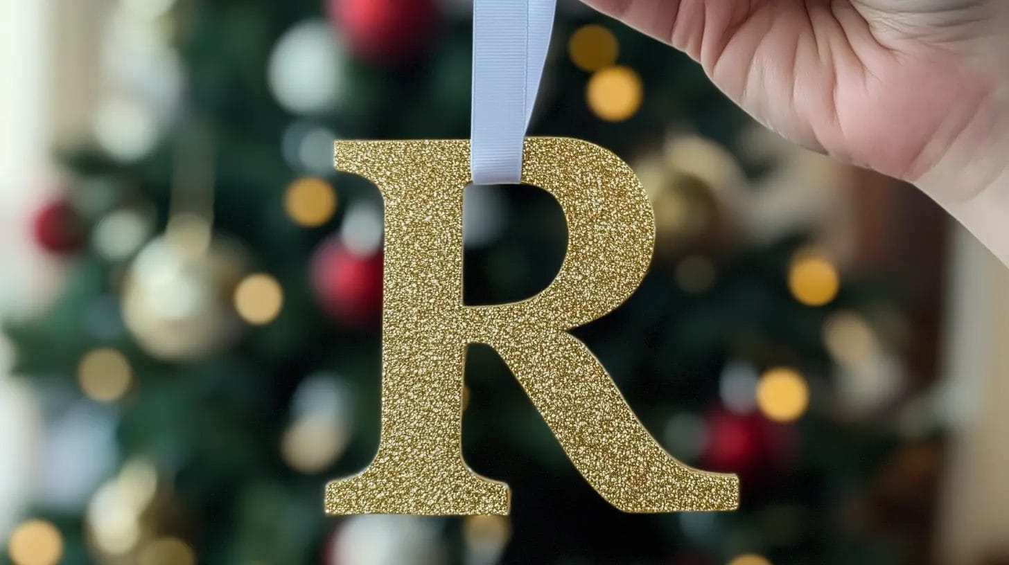 Wooden Letters Christmas Decorations