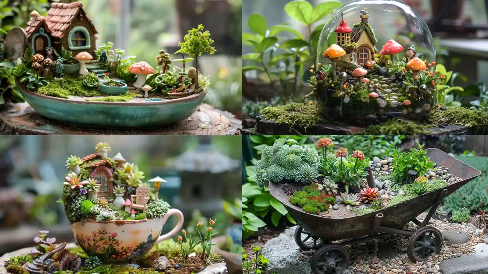 fairy garden container ideas
