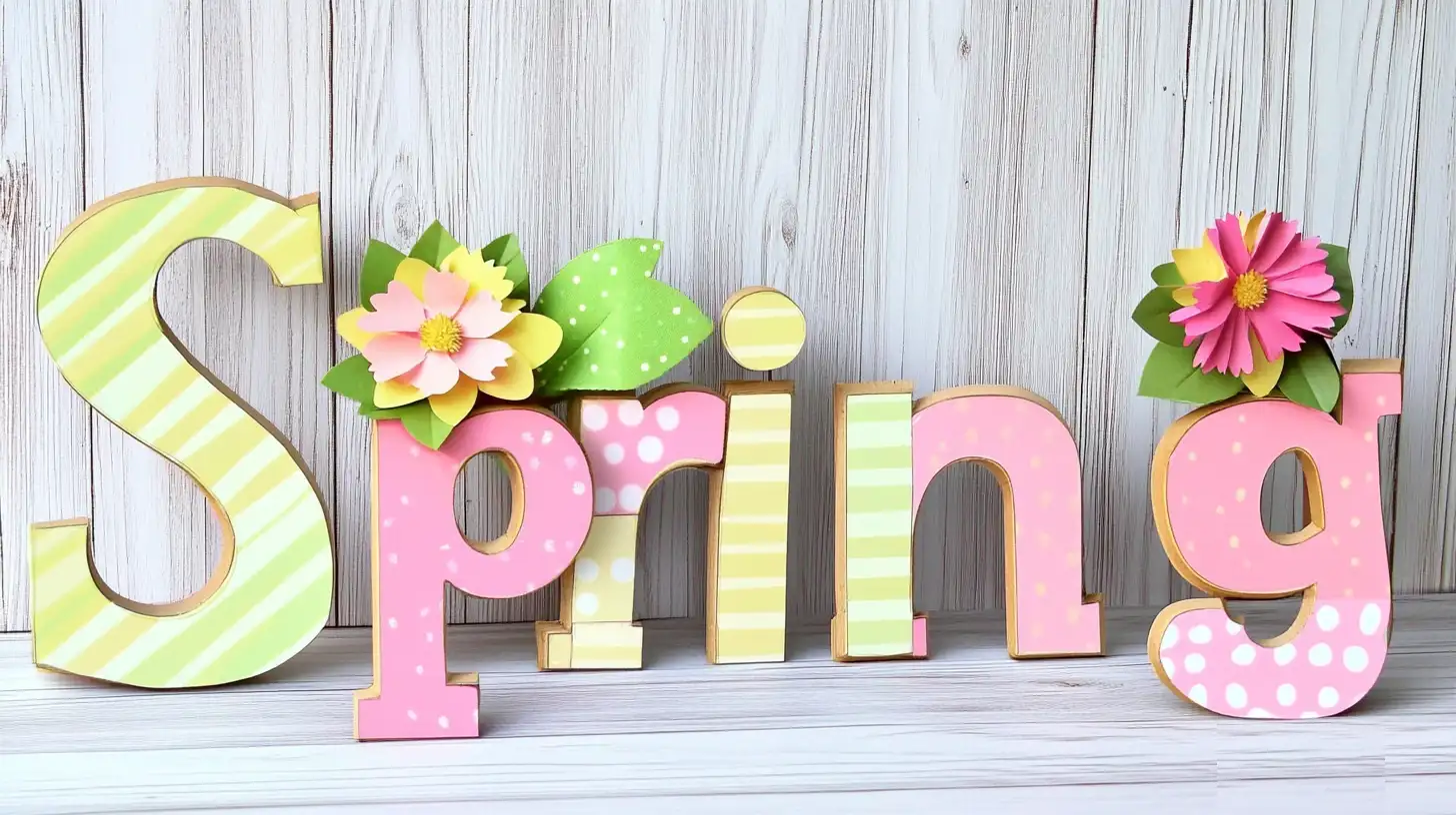 How to Decorate Wooden Letters