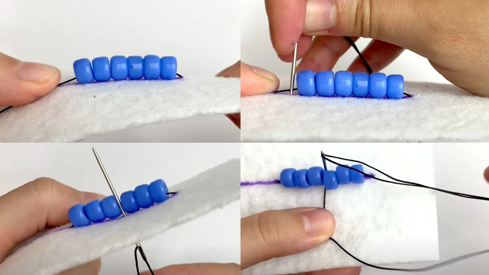 how to embroider with beads