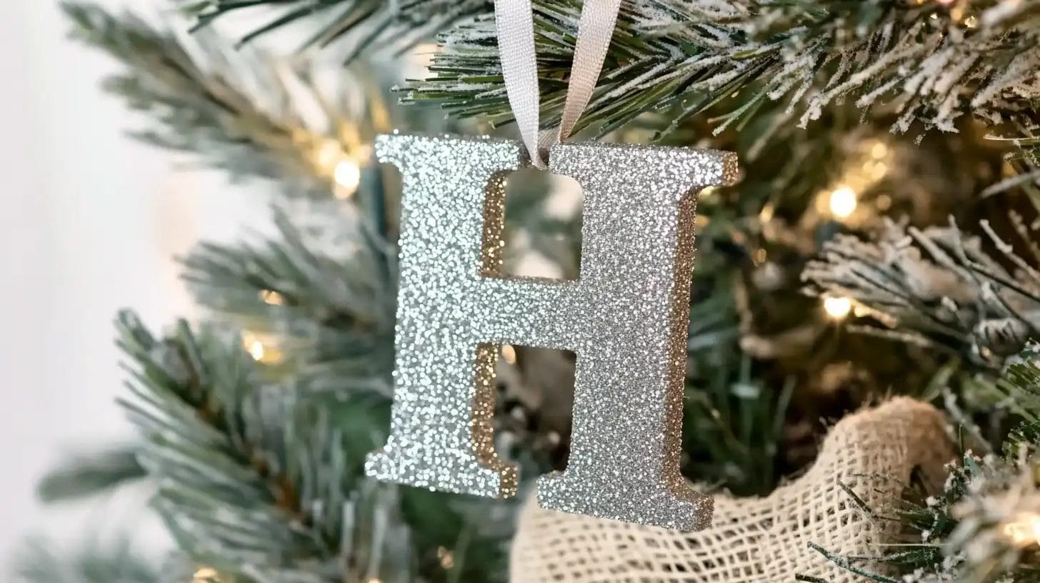 Wooden Letters Christmas Decorations