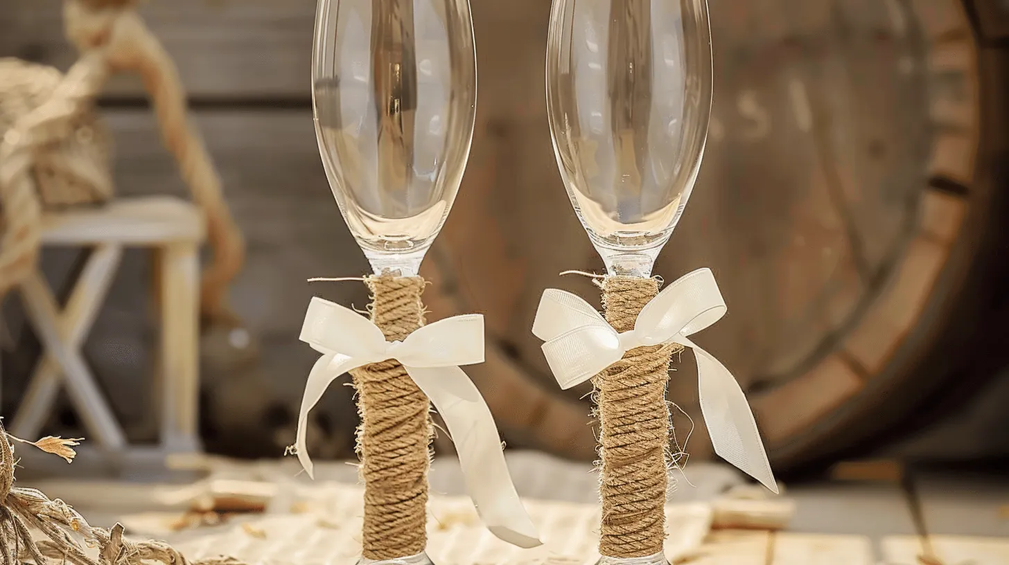 How to Decorate Champagne Glasses