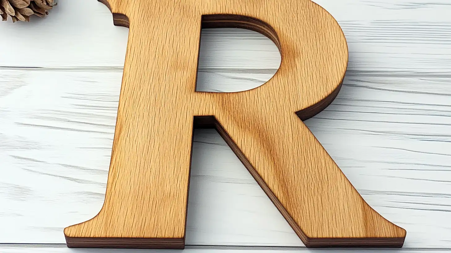 How to Decorate Wooden Letters