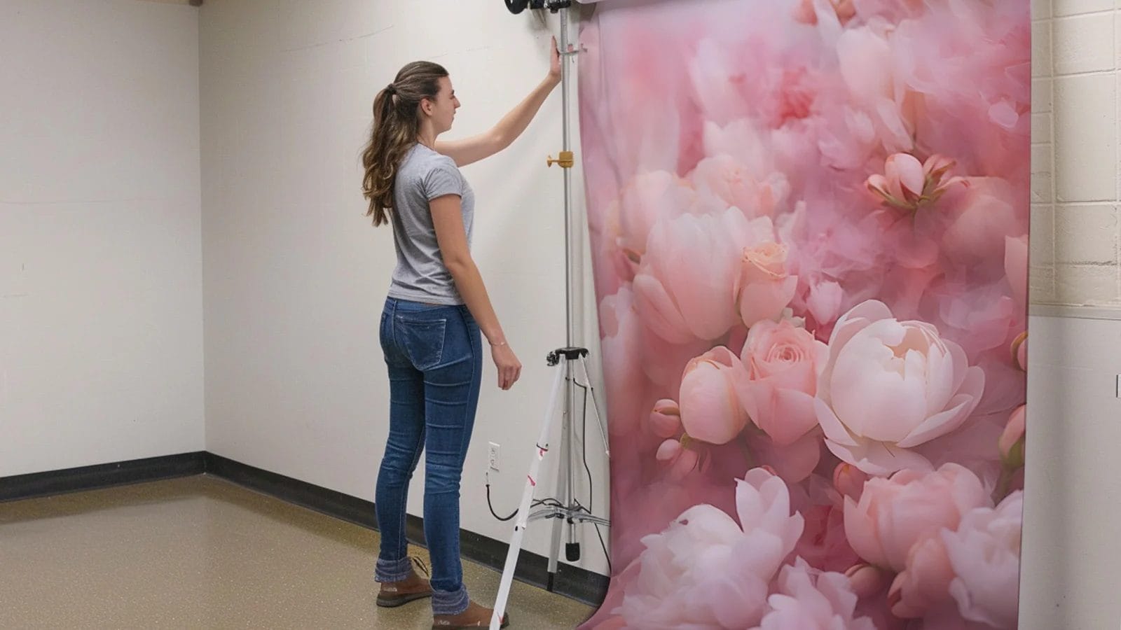 How to Hang a Backdrop on a Wall