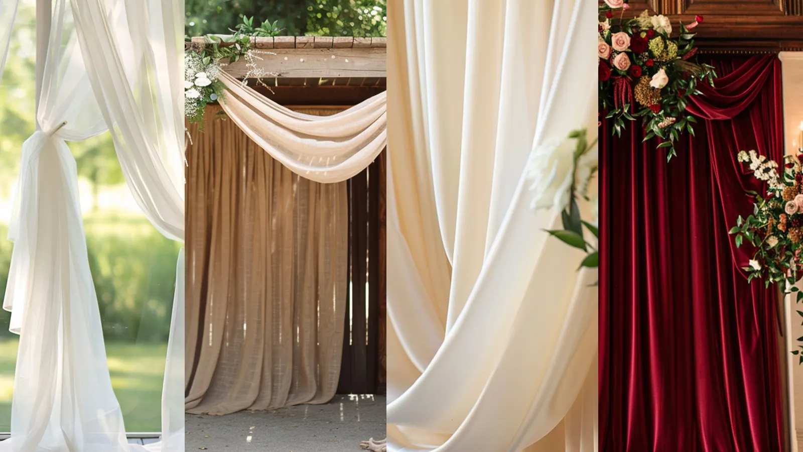 best backdrop draping fabric