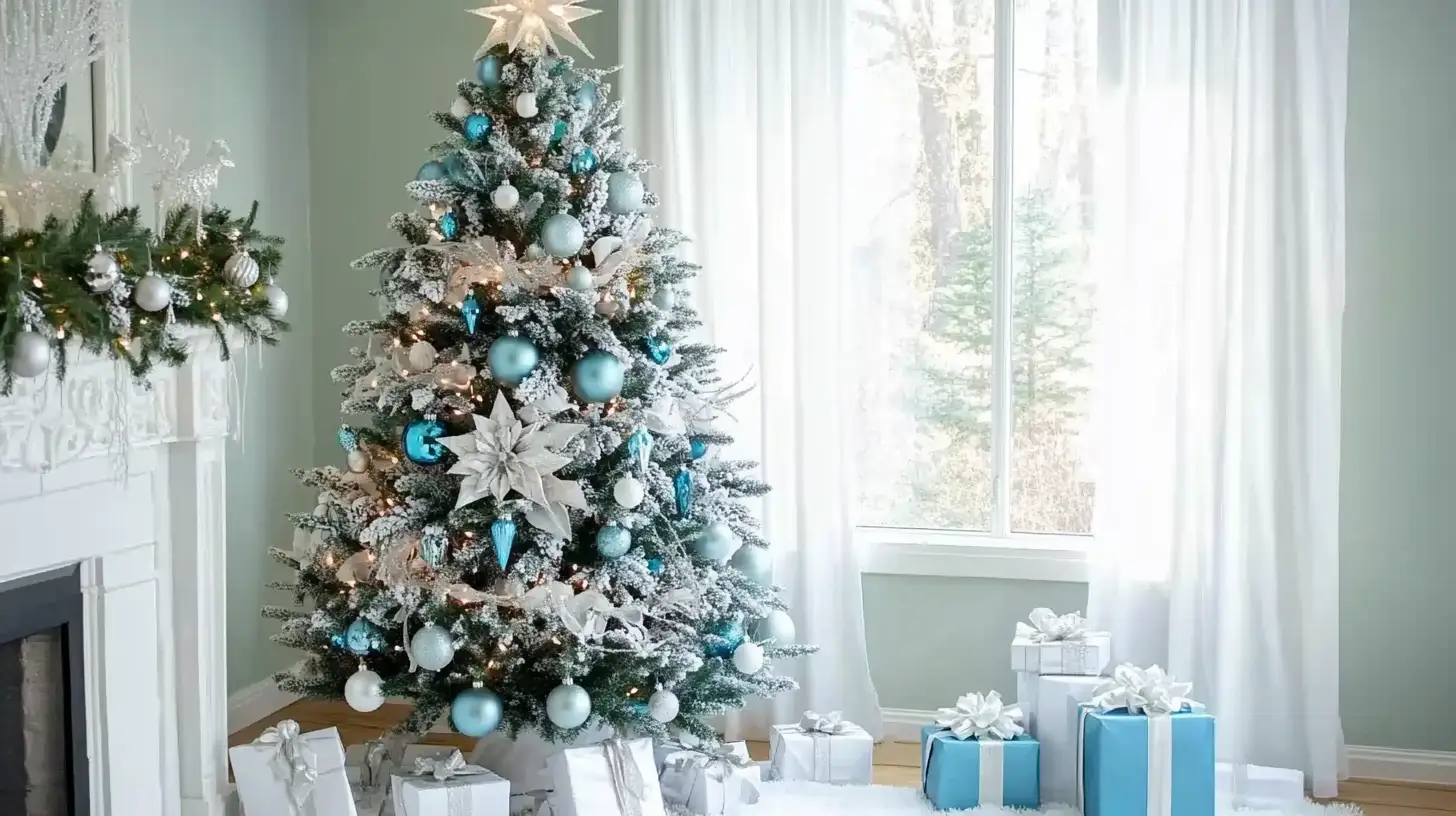 How to Decorate a Christmas Tree With Mesh Fabric