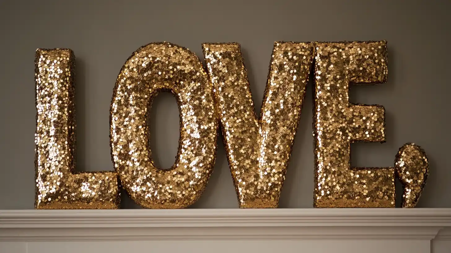 Wooden Letters Decoration Ideas