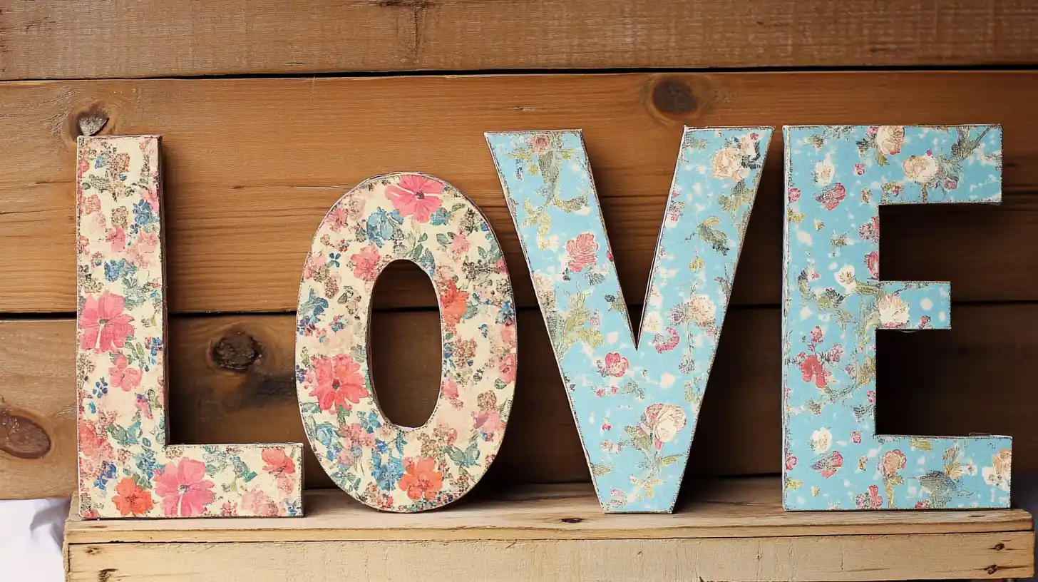 How to Decoupage a Wooden Letter