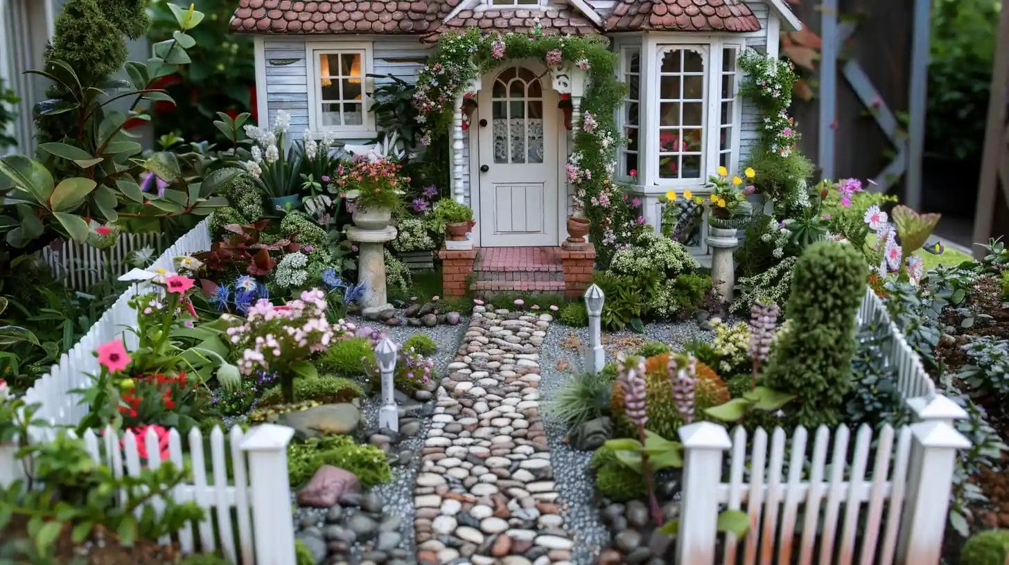 dollhouse garden ideas for front yards or backyards