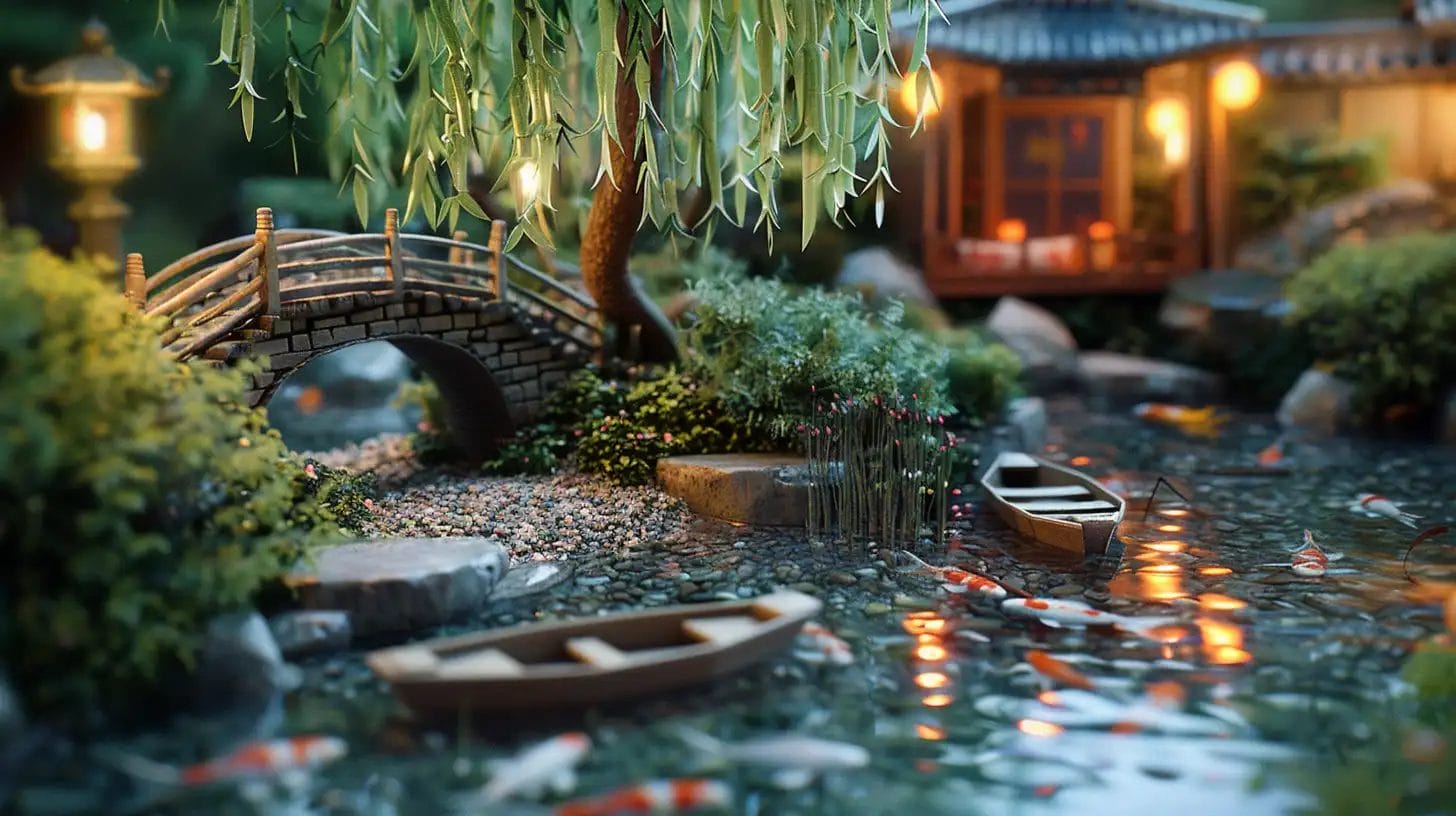 dollhouse outdoor ideas for water landscape