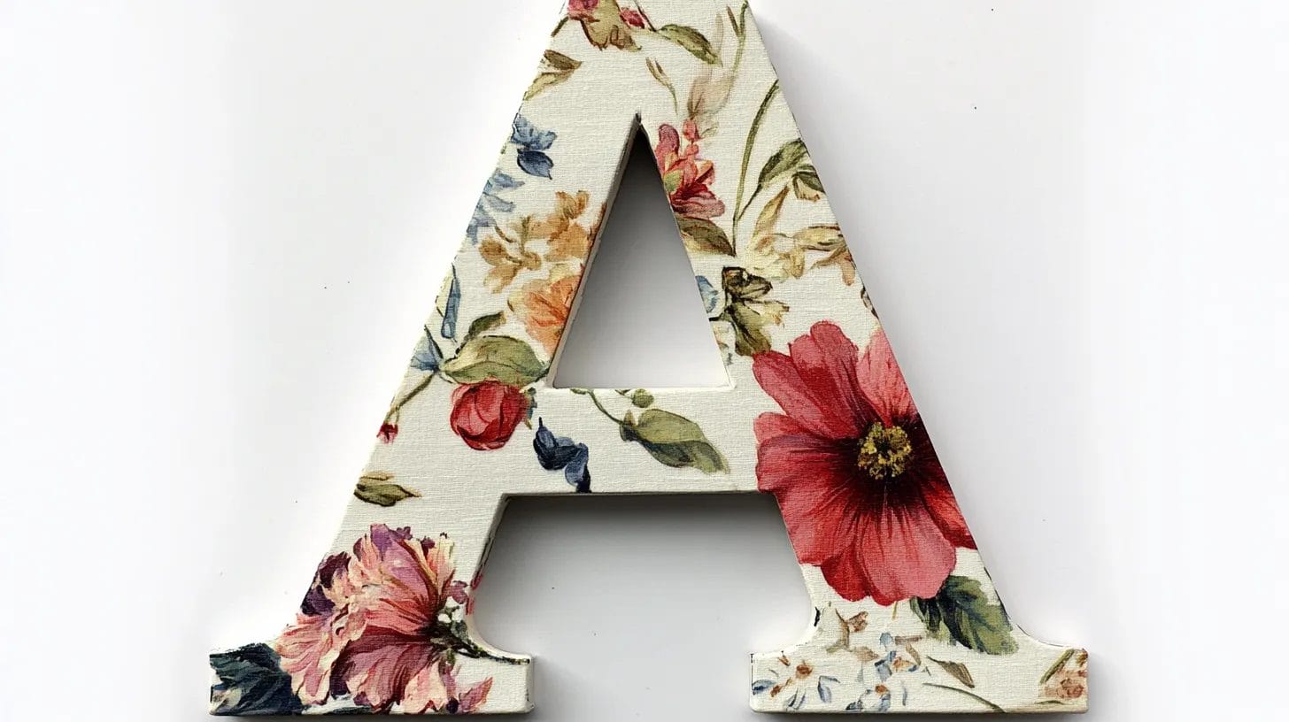 How to Decoupage a Wooden Letter