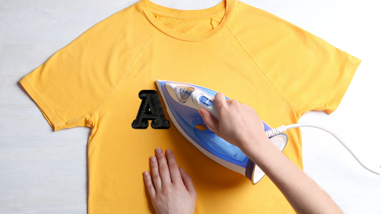 How to Iron on Letter Patches