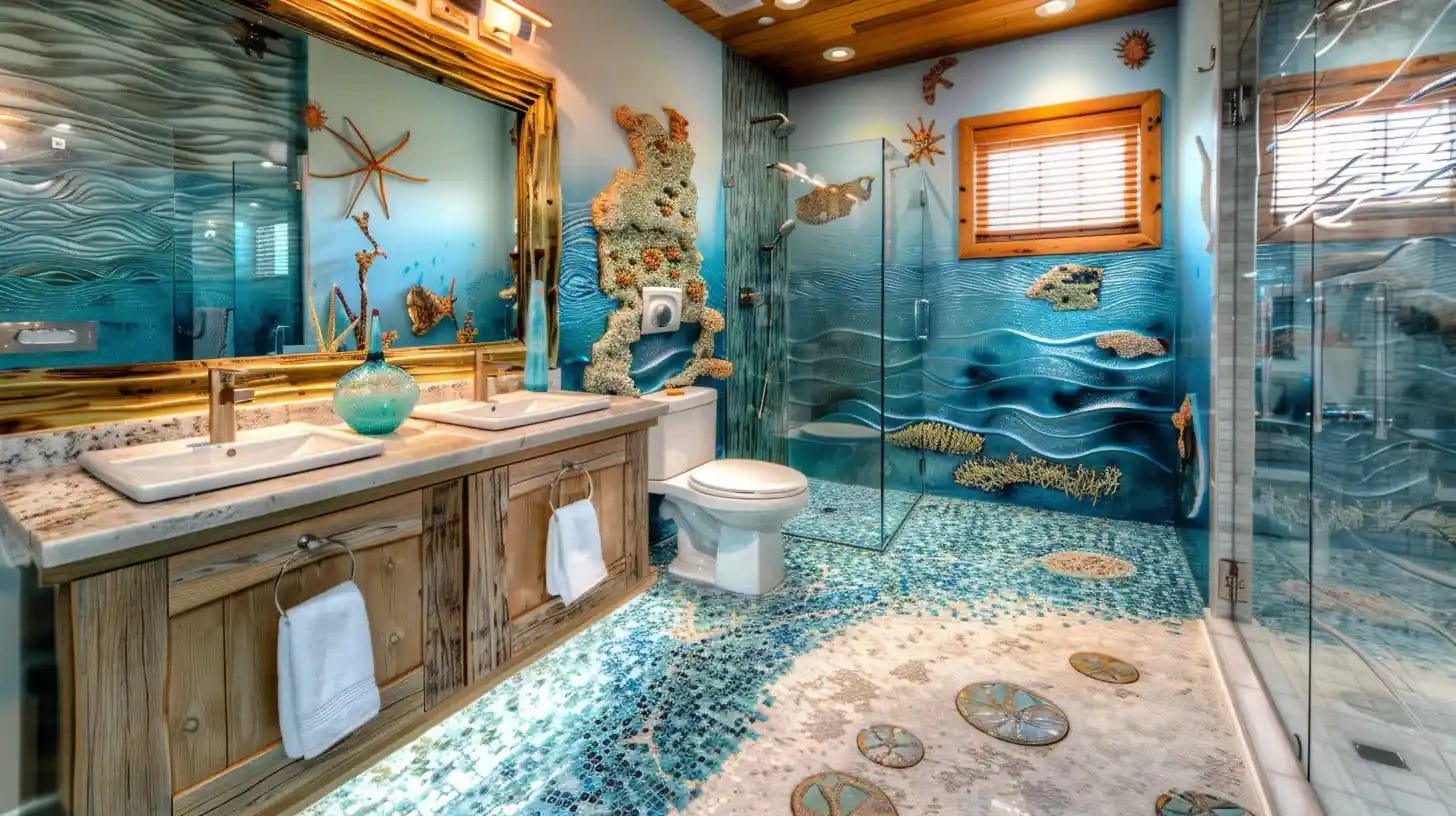 Ocean Theme Bathroom