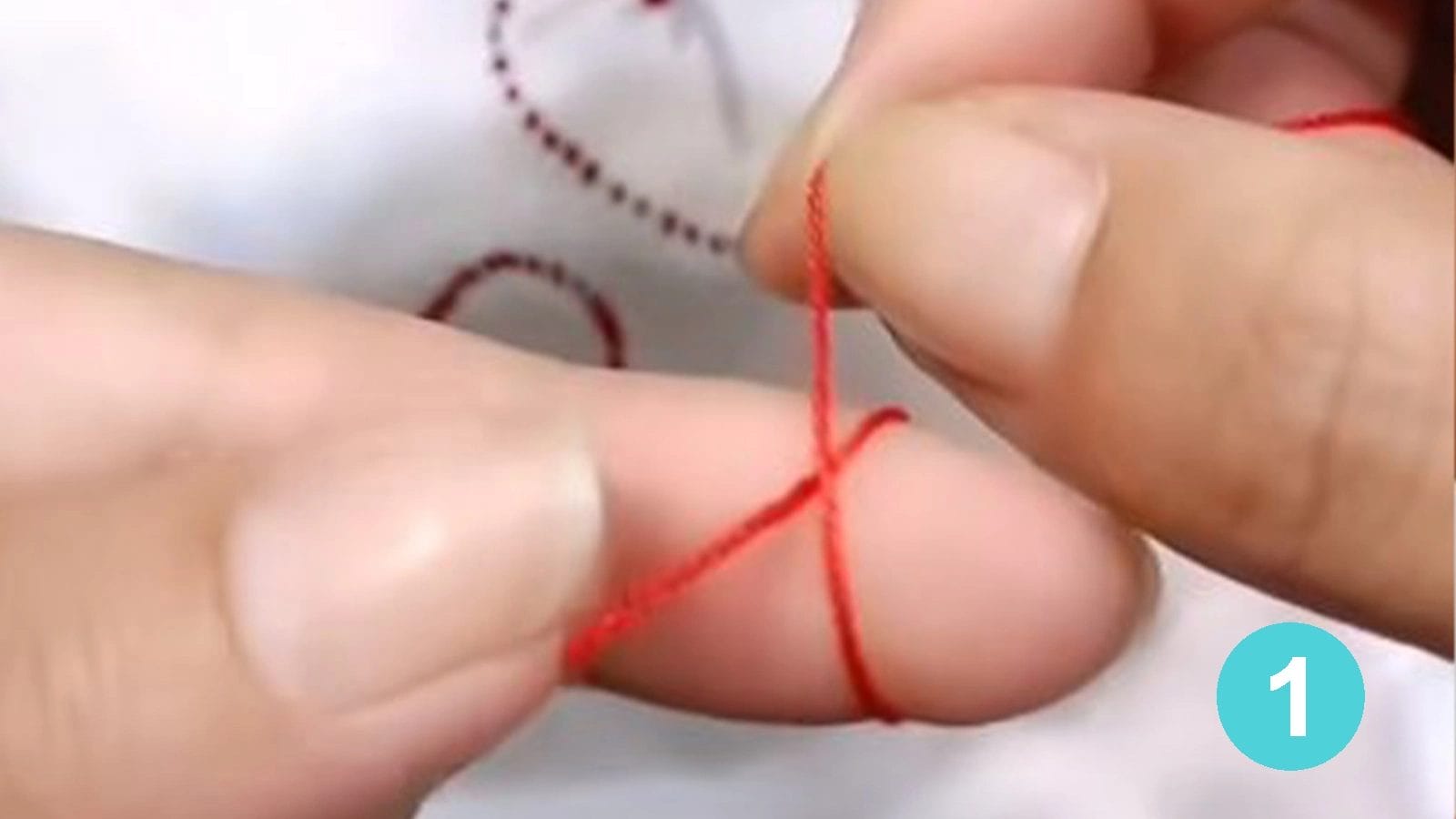 how to knot embroidery thread