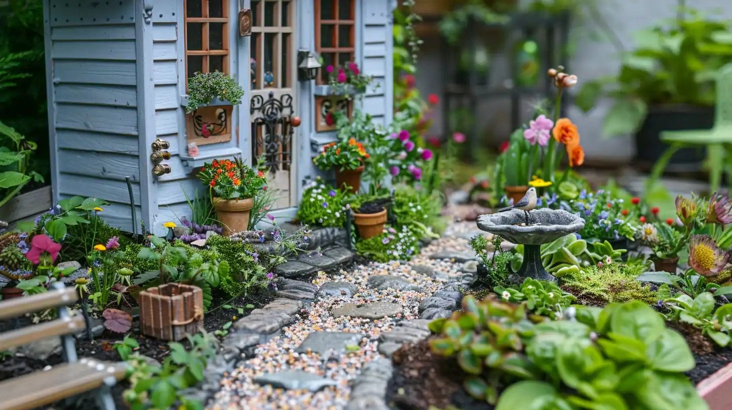 miniature garden designs for side yards