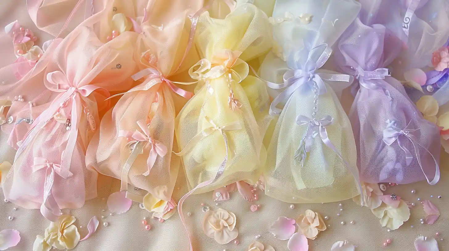 other ideas to decorate your organza bags