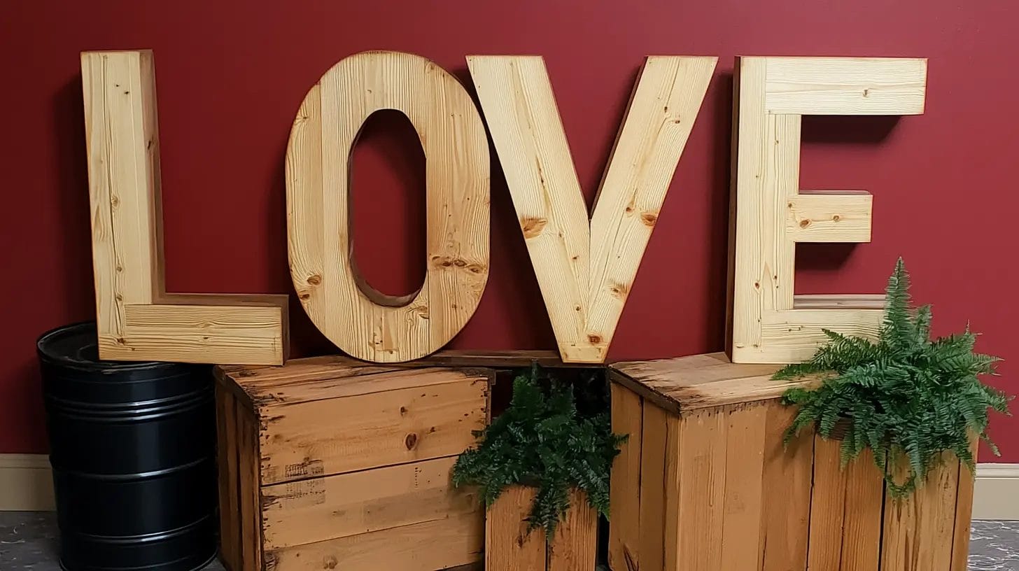 Wooden Letters Decoration Ideas