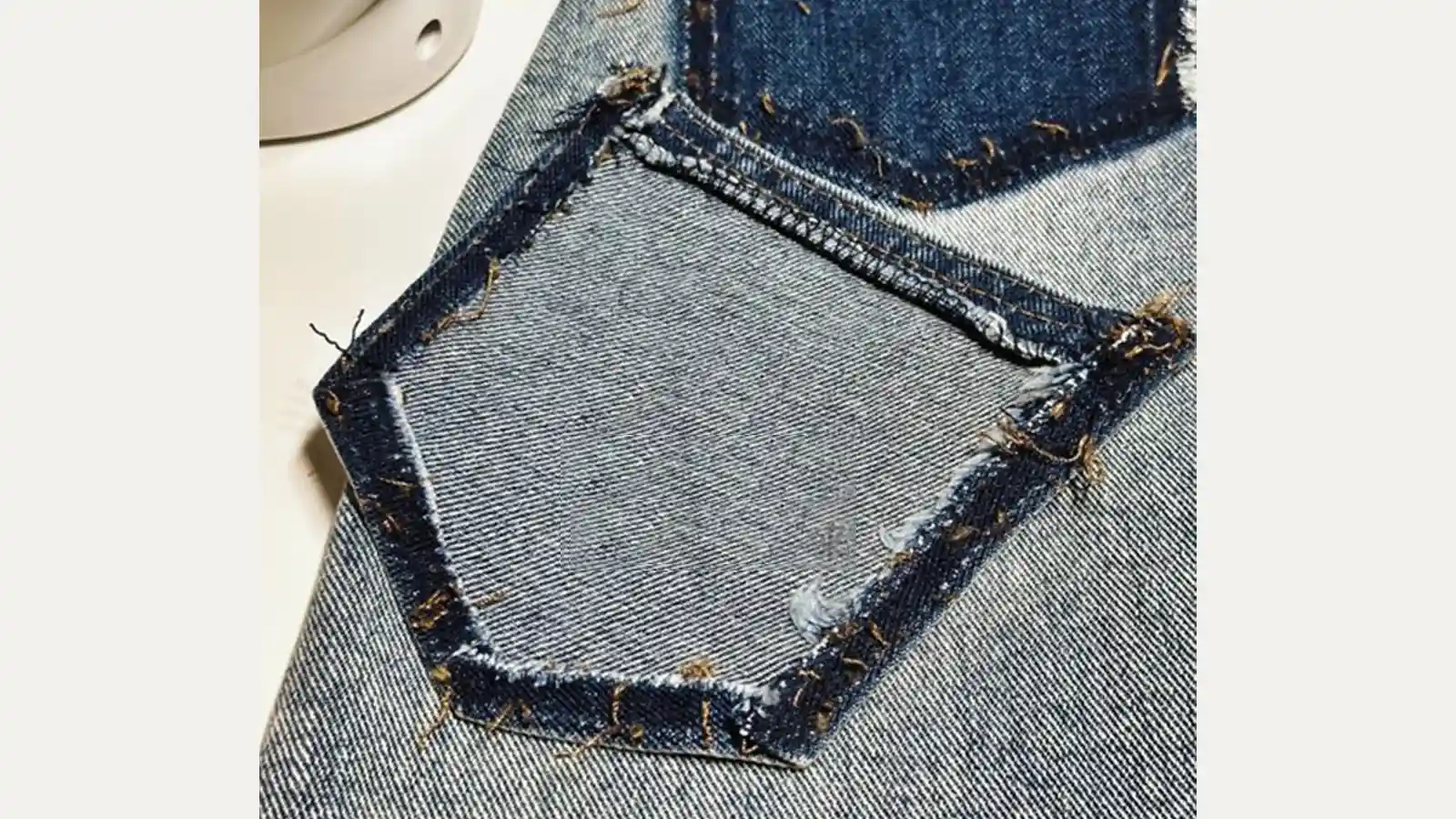 DIY Backpack From a Denim Skirt