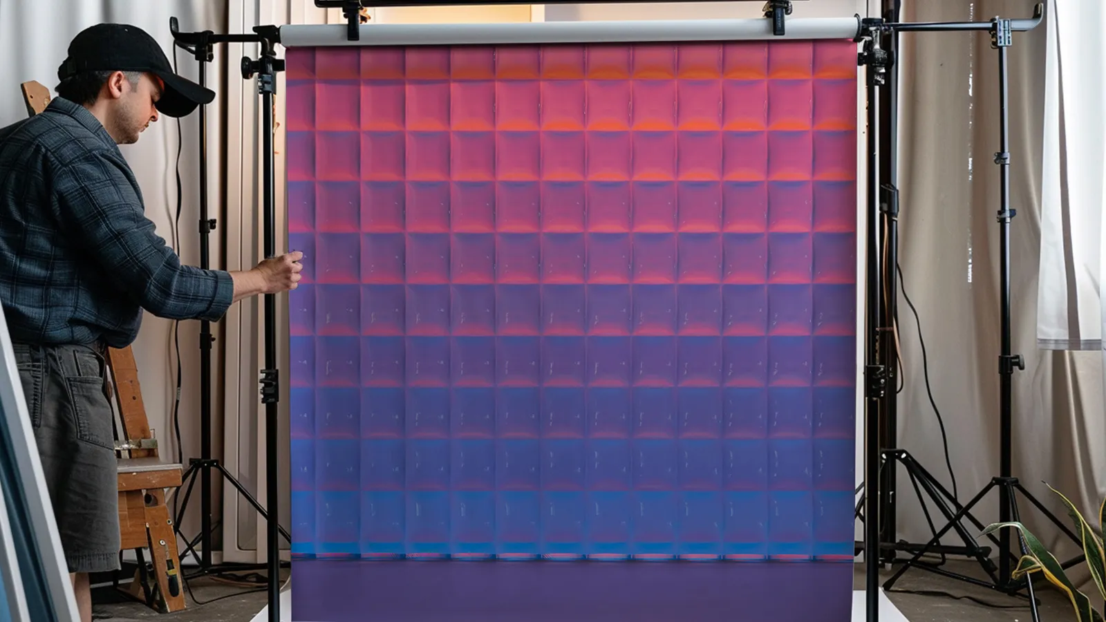 How to Hang a Backdrop Without a Wall