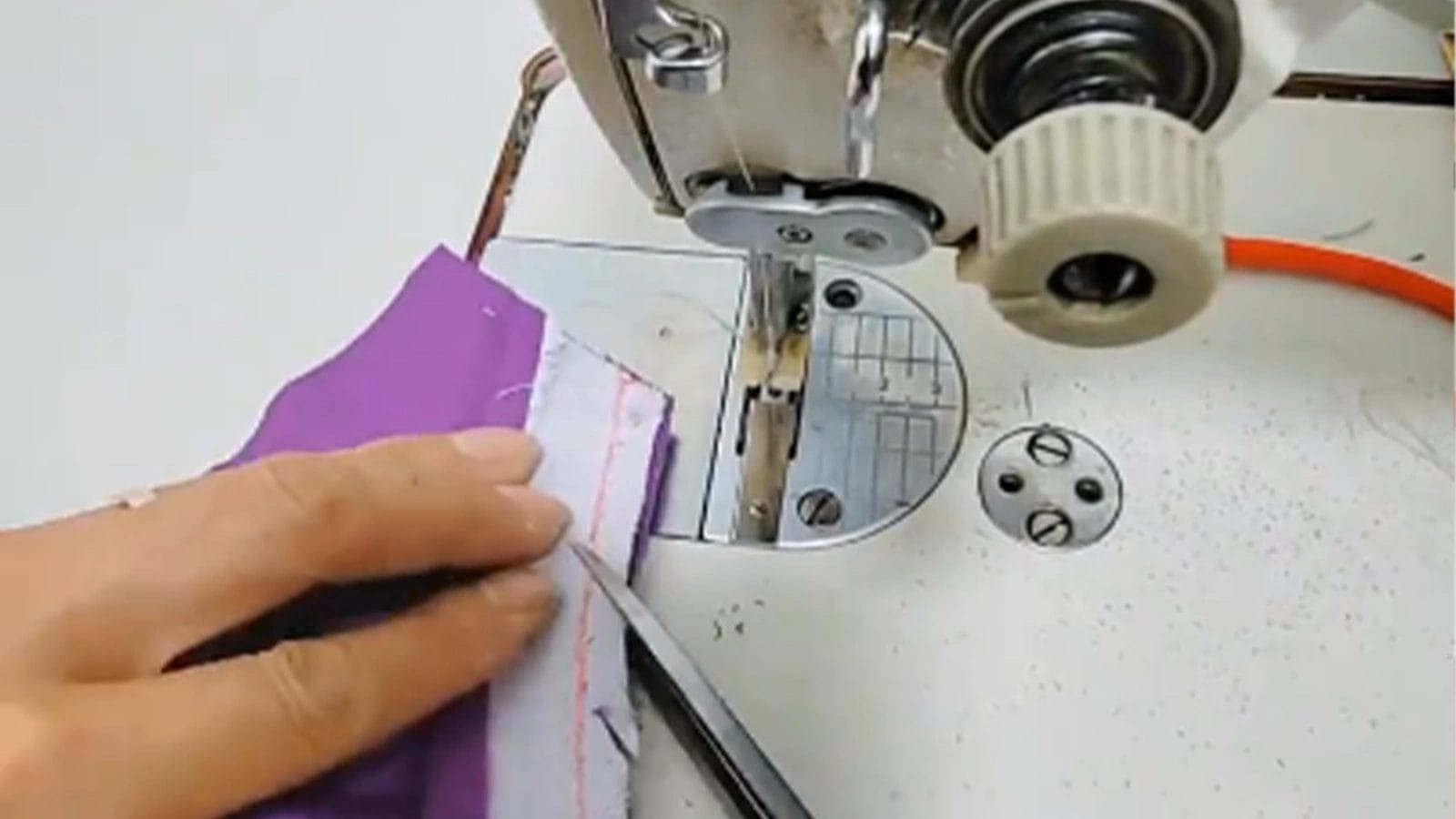 cut small slits in the seam allowance, avoiding cutting the seams