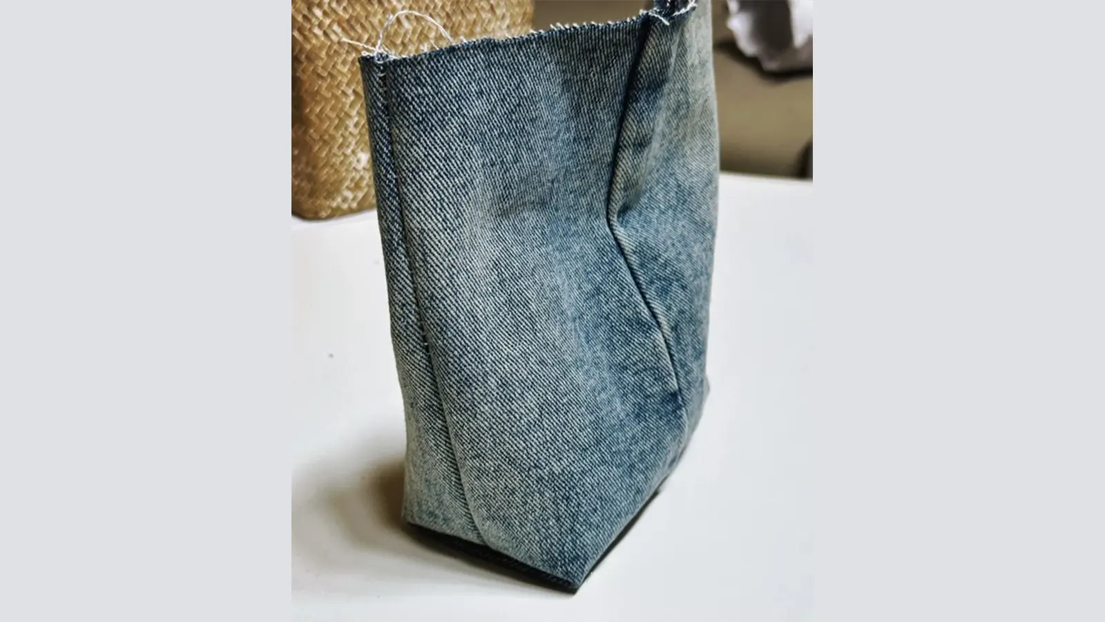 DIY Backpack From a Denim Skirt