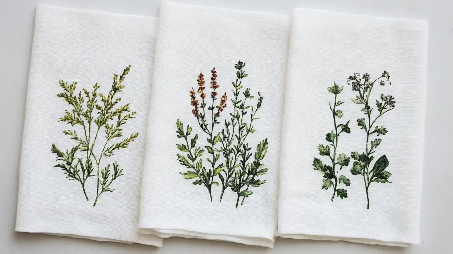 DIY Linen Tea Towels