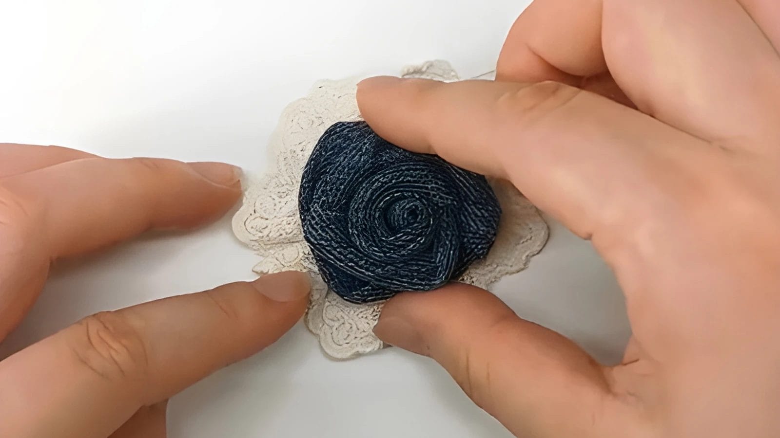 How to Make a Denim Flower with Fabric Scraps