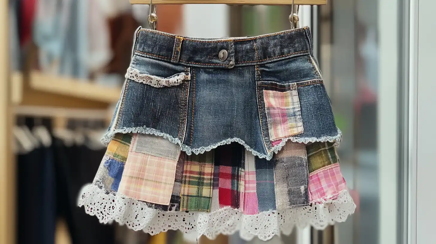 How to Make a Patchwork Denim Skirt