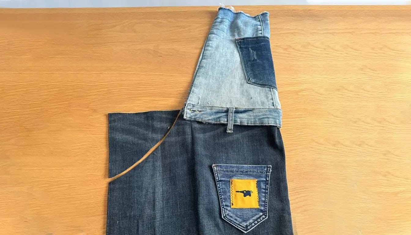 DIY Apron From Jeans